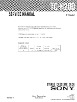 Sony TC-H200 - Service Manual 